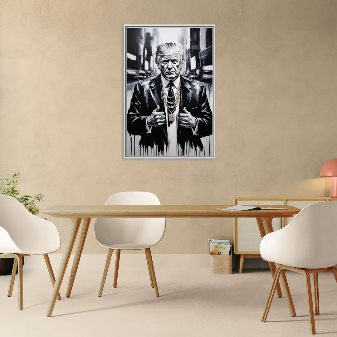 Empire 2.0 - Living Room White Frame Canvas