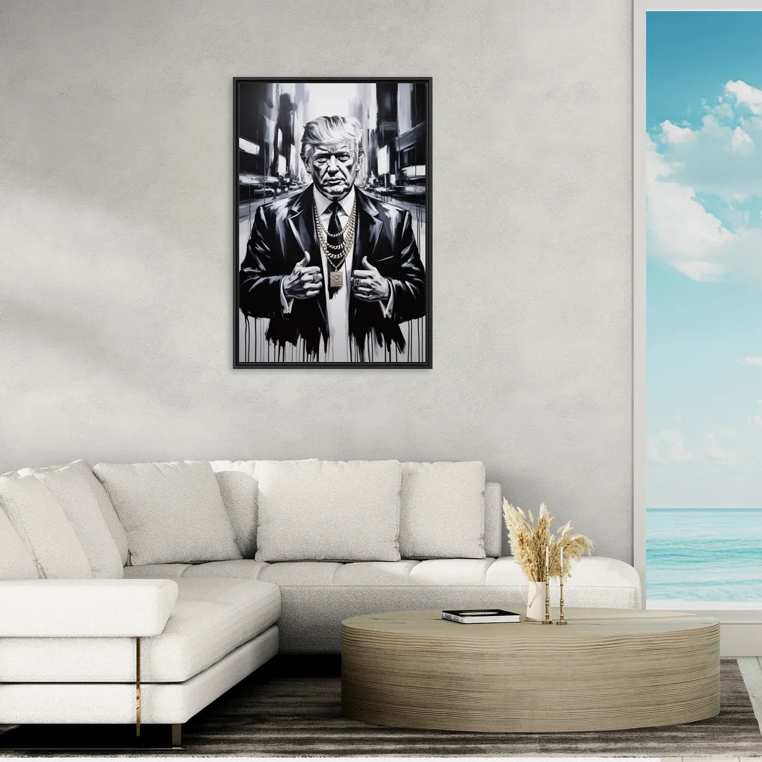 Empire 2.0 - Living Room Black Frame Canvas