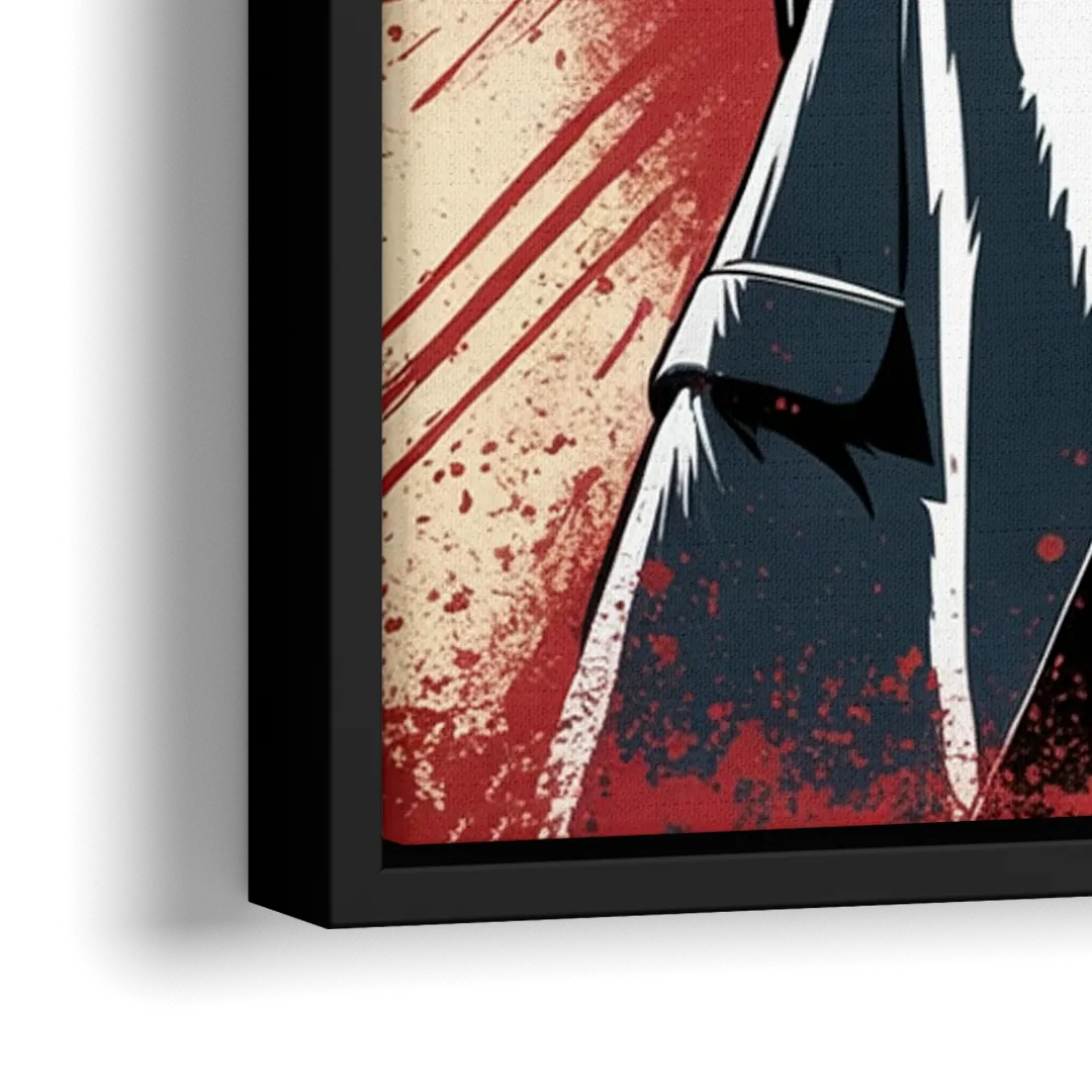 Empire - Close-Up Black Frame Canvas