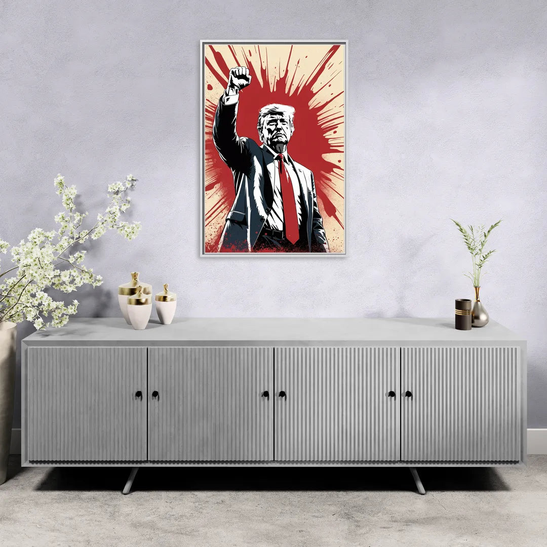Empire - Living Room White Frame Canvas