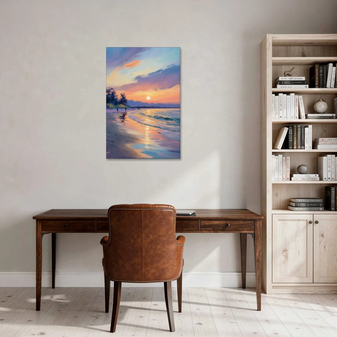 English Bay Sunset - Canvas Wall Art - Office - 24x36