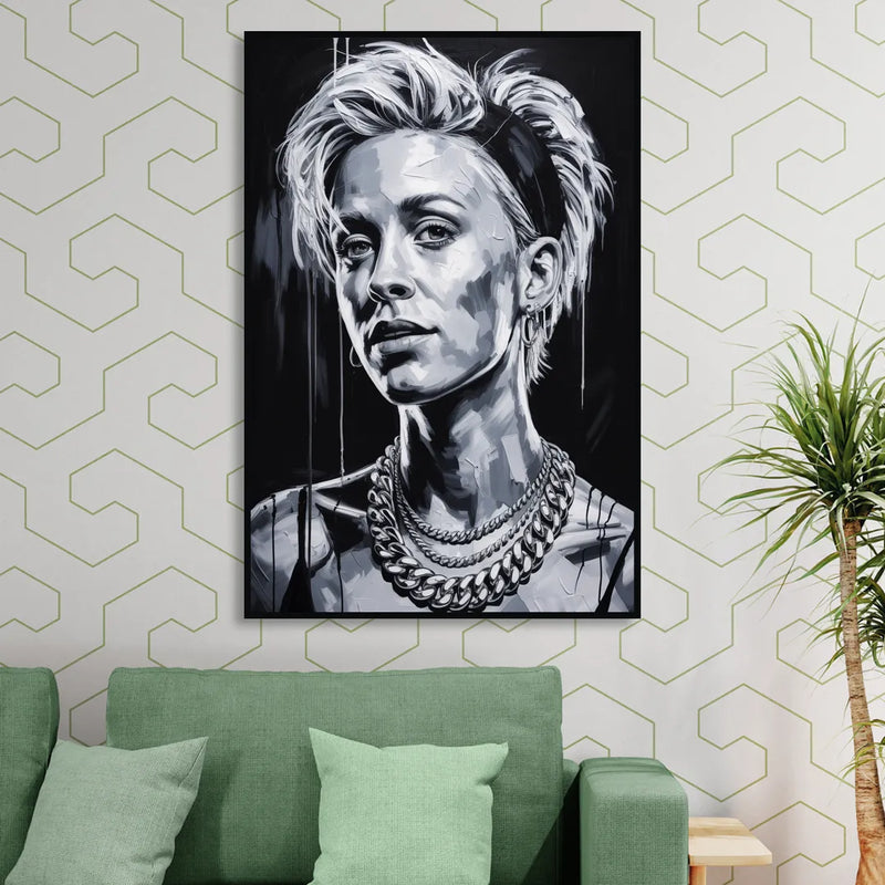 Equal Play 2.0 Living Room - Black Canvas Wall Art