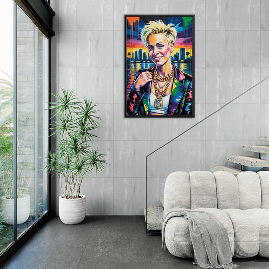 Equal Play - Living Room Black Frame Canvas