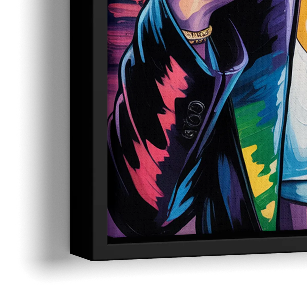 Equal Play - Close-Up Black Frame Canvas