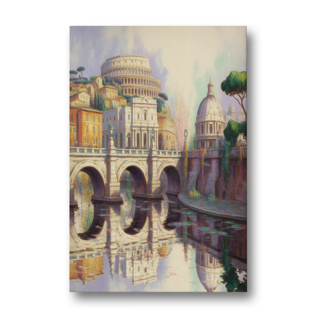Eternal Cityscape - Canvas Wall Art - Front