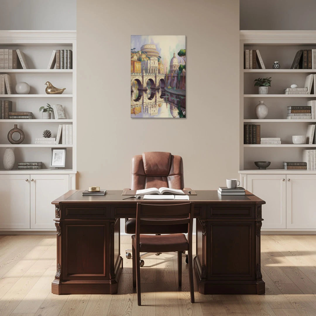 Eternal Cityscape - Canvas Wall Art - Office - 24x36