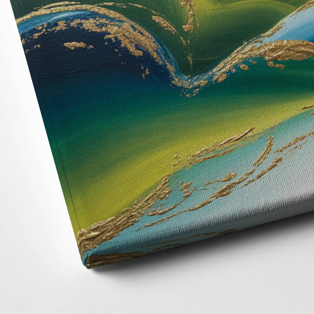 Ethereal Dreamscape Colorful Abstract Canvas Close Up