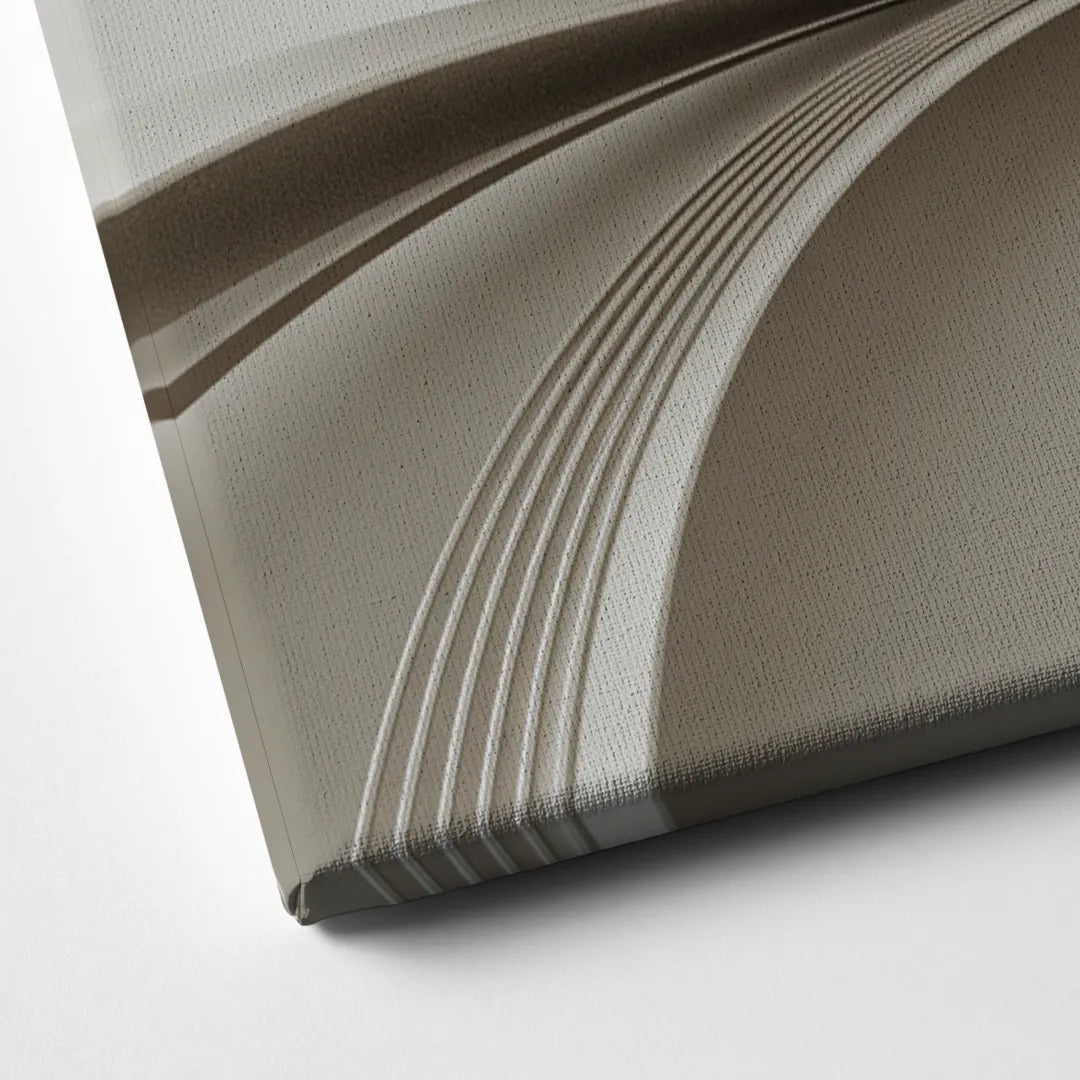 Ethereal Elegance White Abstract Canvas Close Up