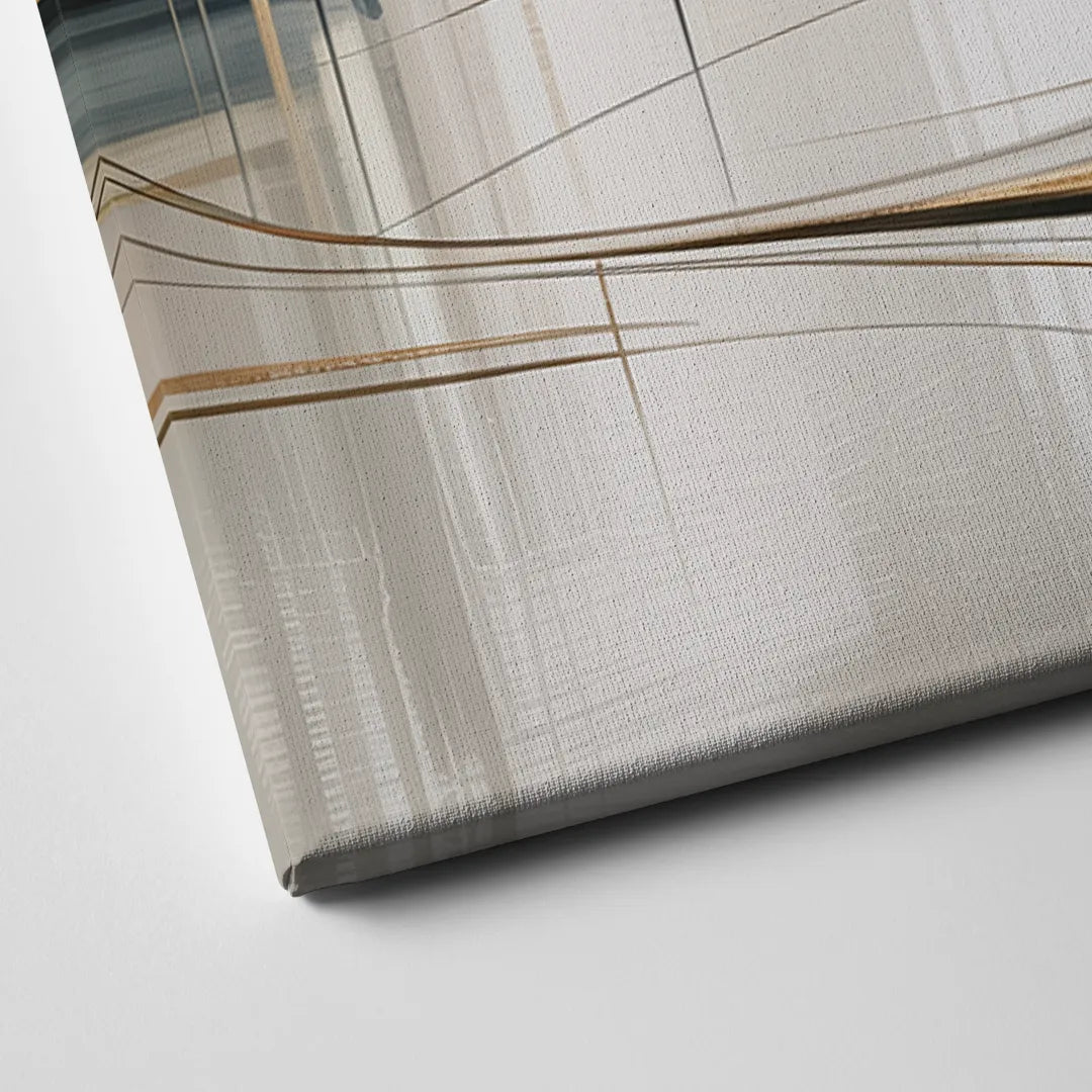 Ethereal Minimalist Serenity White Abstract Canvas Close Up