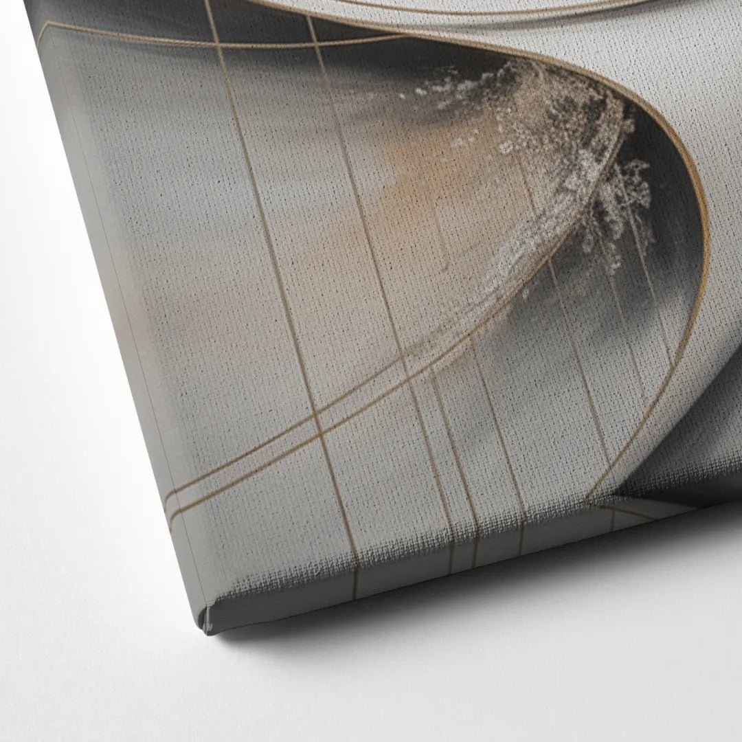Ethereal Serenity White Abstract Canvas Close Up