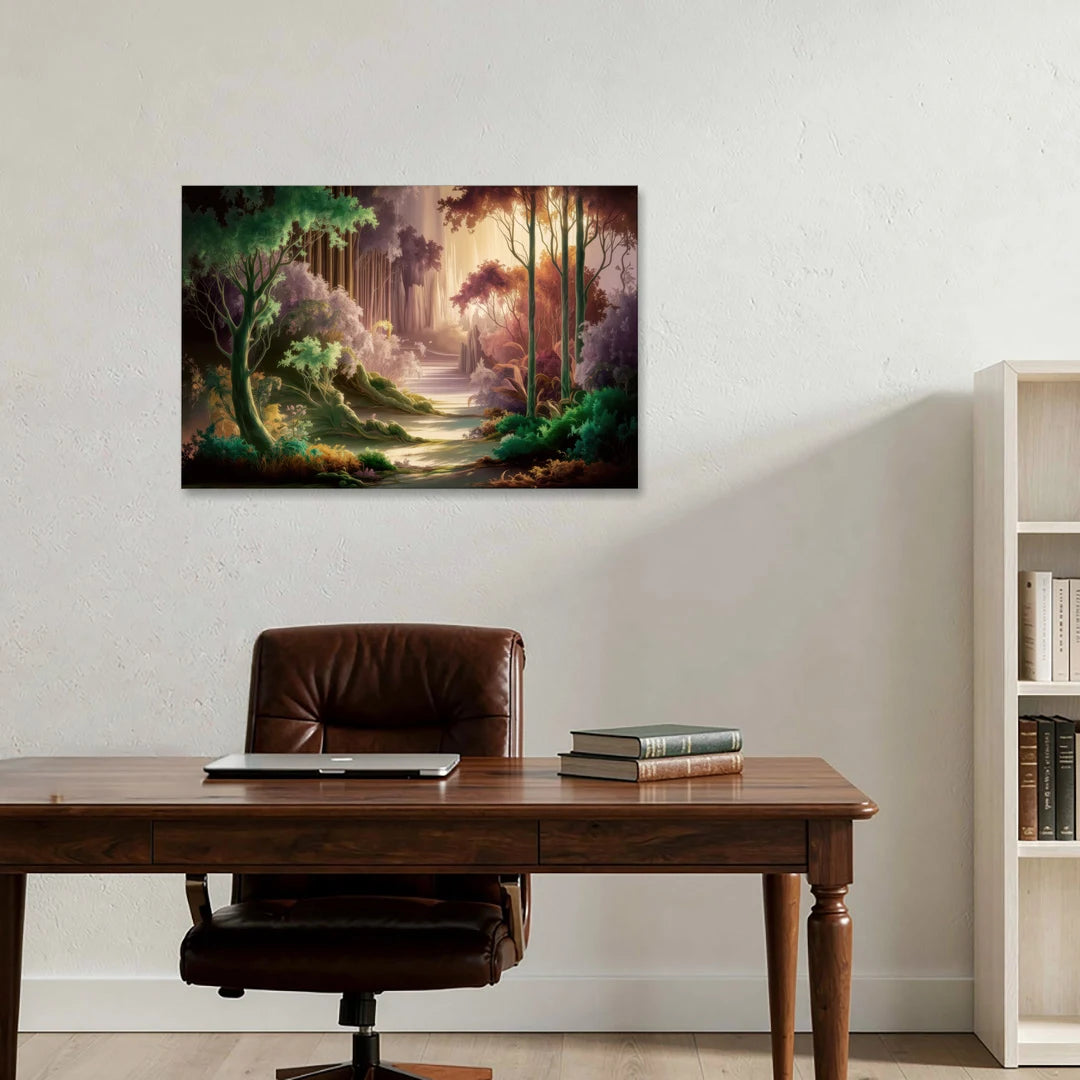 Eugene Forest Serenity - Canvas Wall Art - Office - 36x24