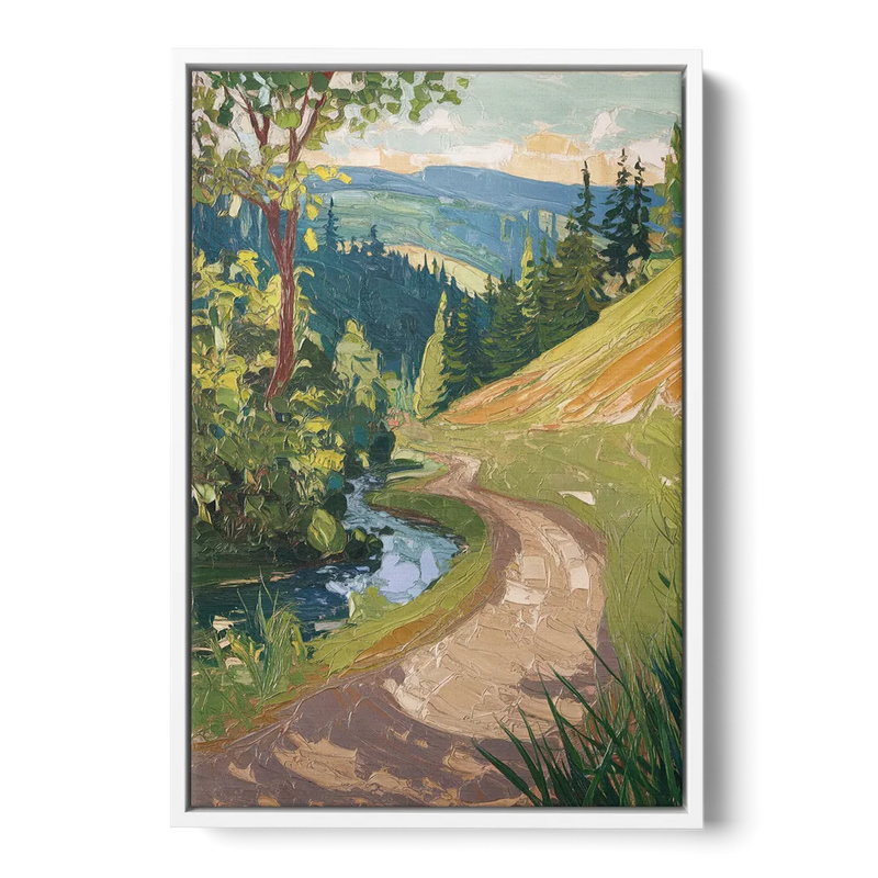 Eugene Nature Trails Front - White Canvas Wall Art