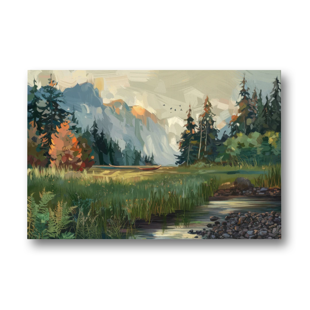 Eugene Pacific Northwest Style - Canvas Wall Art - Front