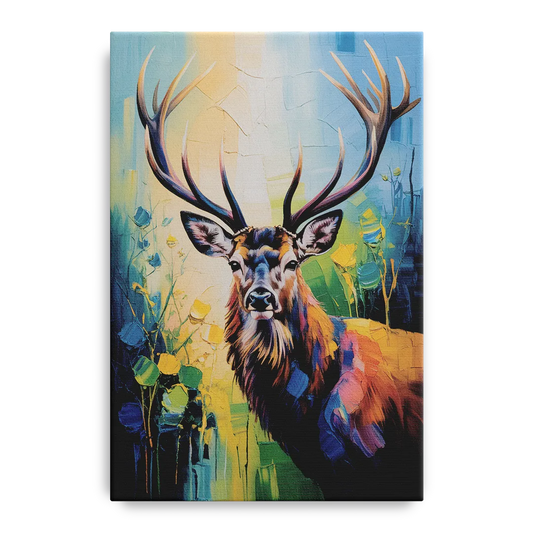 Expressive Deer Sketch - Canvas Wall Art