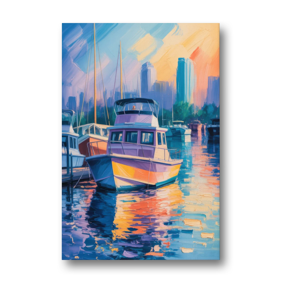 False Creek Boats - Canvas Wall Art - Front