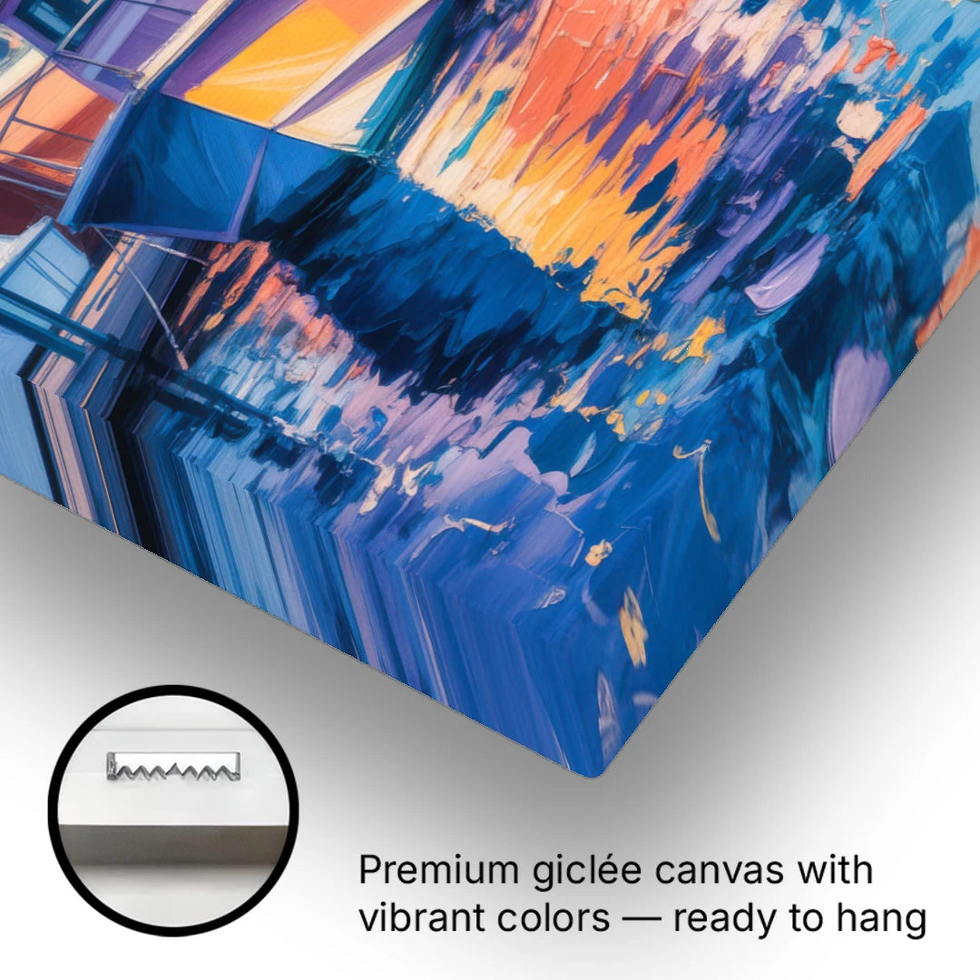 False Creek Boats - Canvas Wall Art - Gallery Wrap Corner