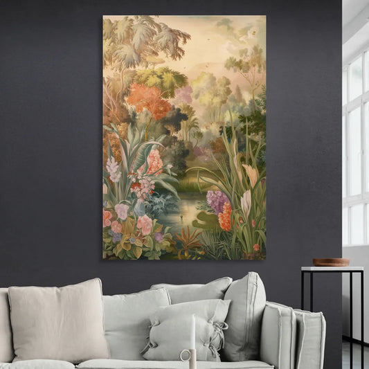 Fayetteville Botanical Gardens Living Room - Canvas Wall Art