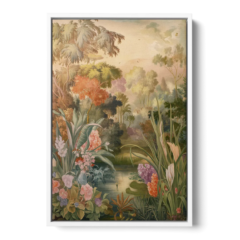Fayetteville Botanical Gardens Front - White Canvas Wall Art