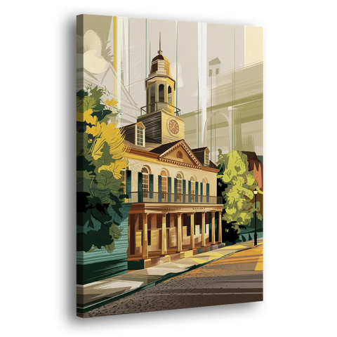 Fayetteville Historic Landmarks - Canvas Wall Art