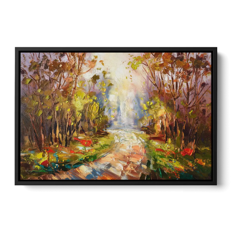 Fayetteville Nature Escape Front - Black Canvas Wall Art