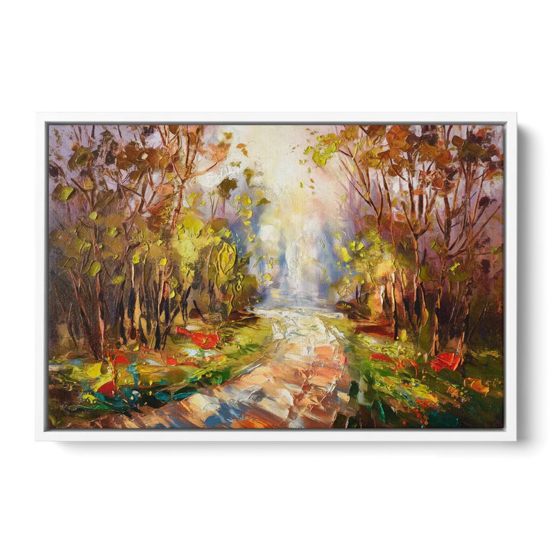 Fayetteville Nature Escape Front - White Canvas Wall Art