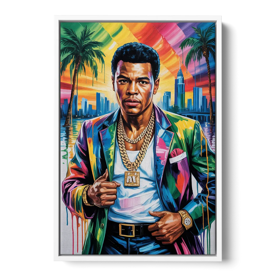 Float Like 2.0 - White Frame Canvas