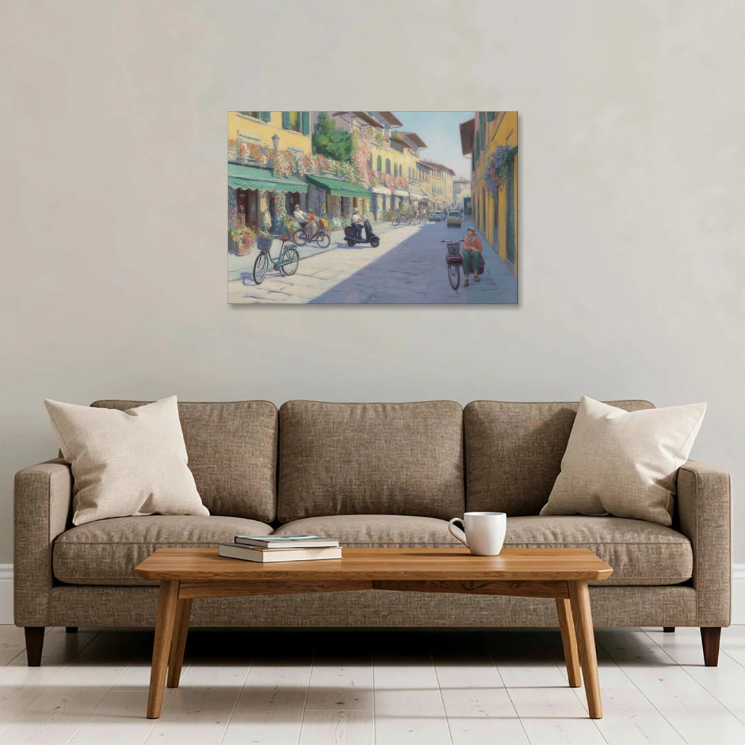 Florentine Streets - Canvas Wall Art - Sofa - 36x24
