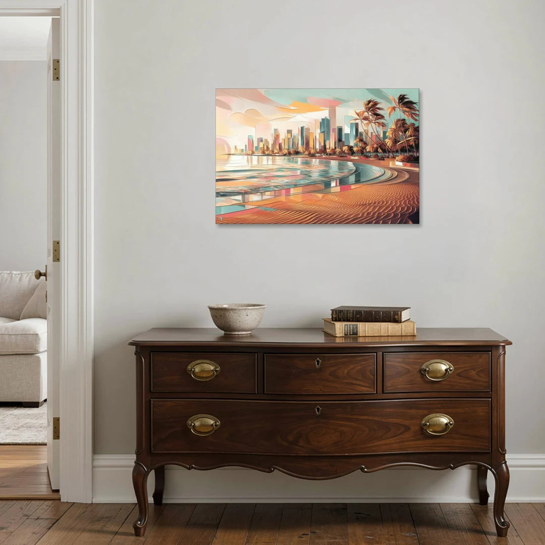 Fort Lauderdale Beach Sunrise - Canvas Wall Art - Coffee Table - 36x24