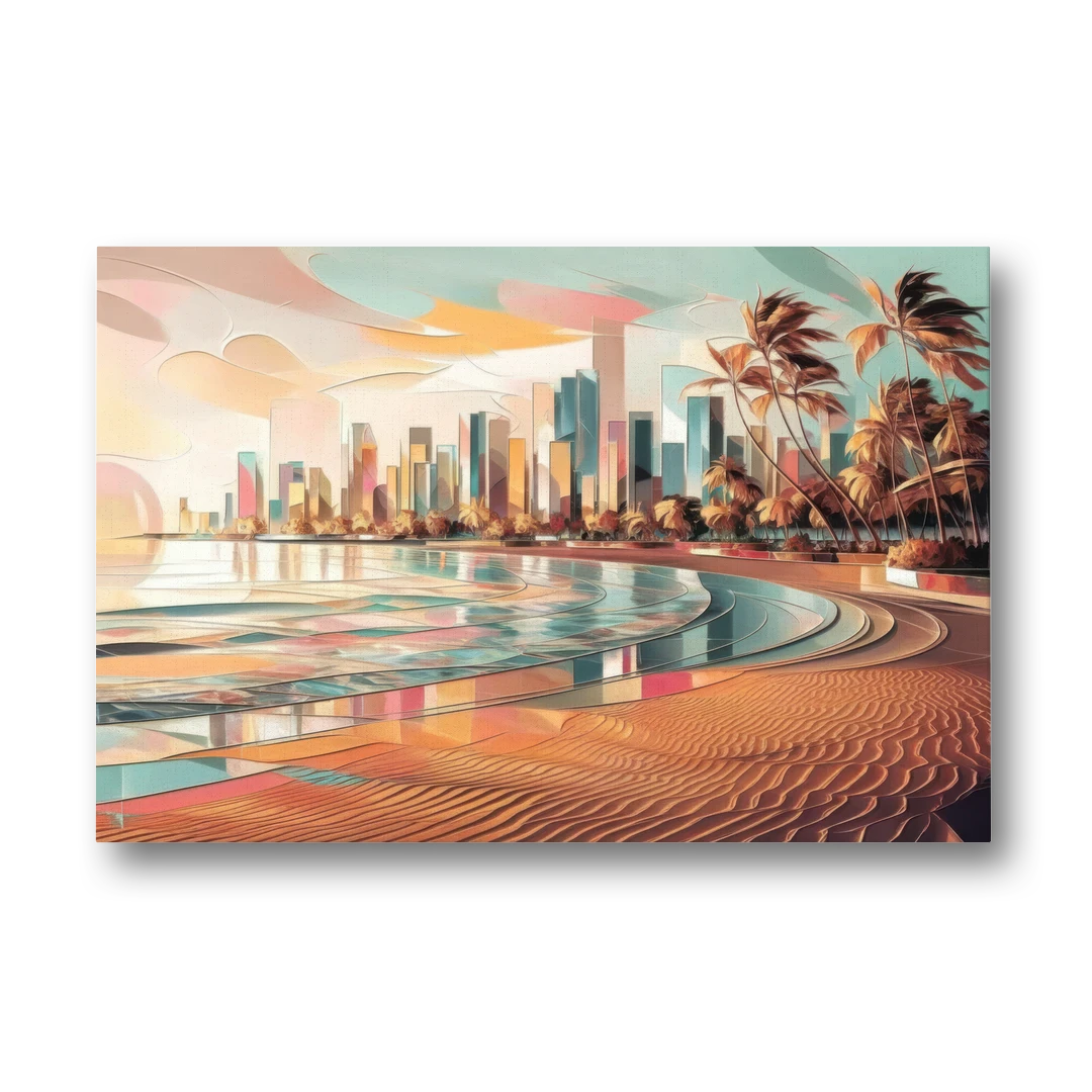 Fort Lauderdale Beach Sunrise - Canvas Wall Art - Front