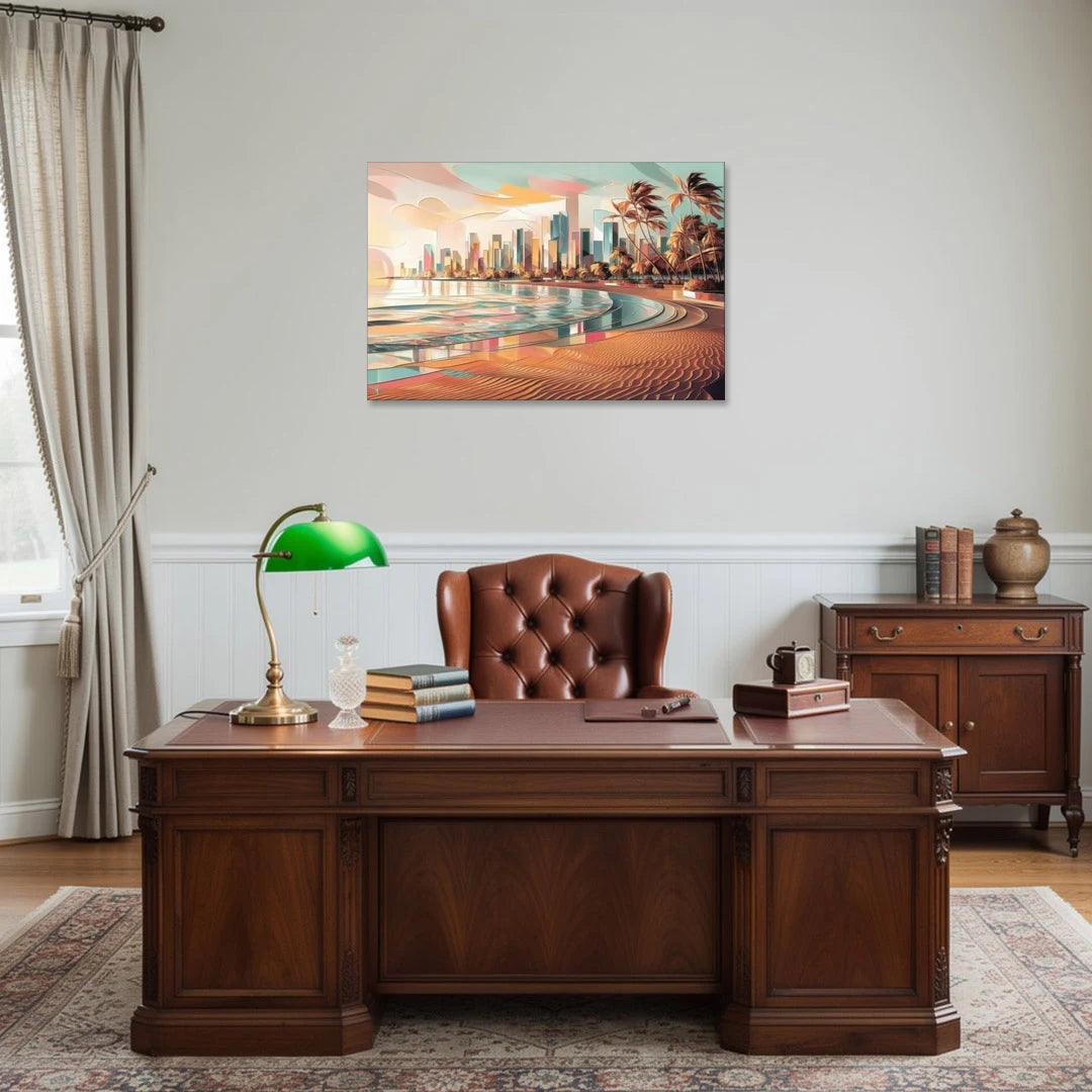Fort Lauderdale Beach Sunrise - Canvas Wall Art - Office - 36x24