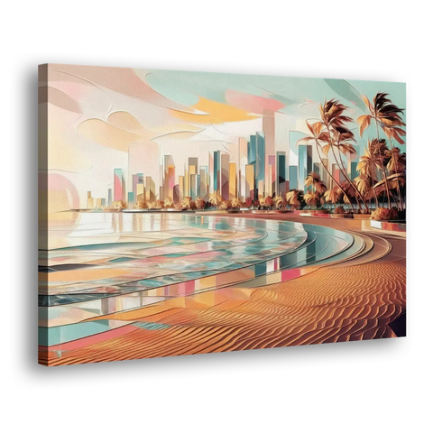 Fort Lauderdale Beach Sunrise - Canvas Wall Art