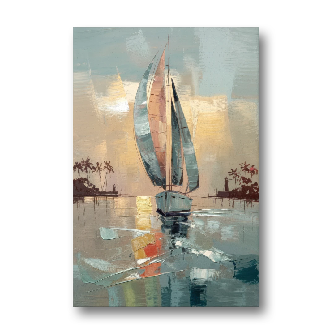 Fort Lauderdale Nautical Charm - Canvas Wall Art - Front