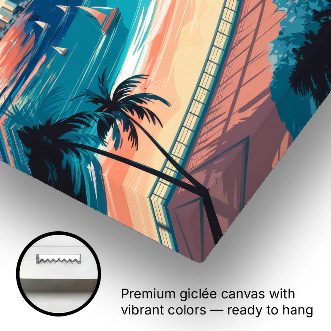 Fort Lauderdale Oceanfront Views - Canvas Wall Art - Gallery Wrap Corner