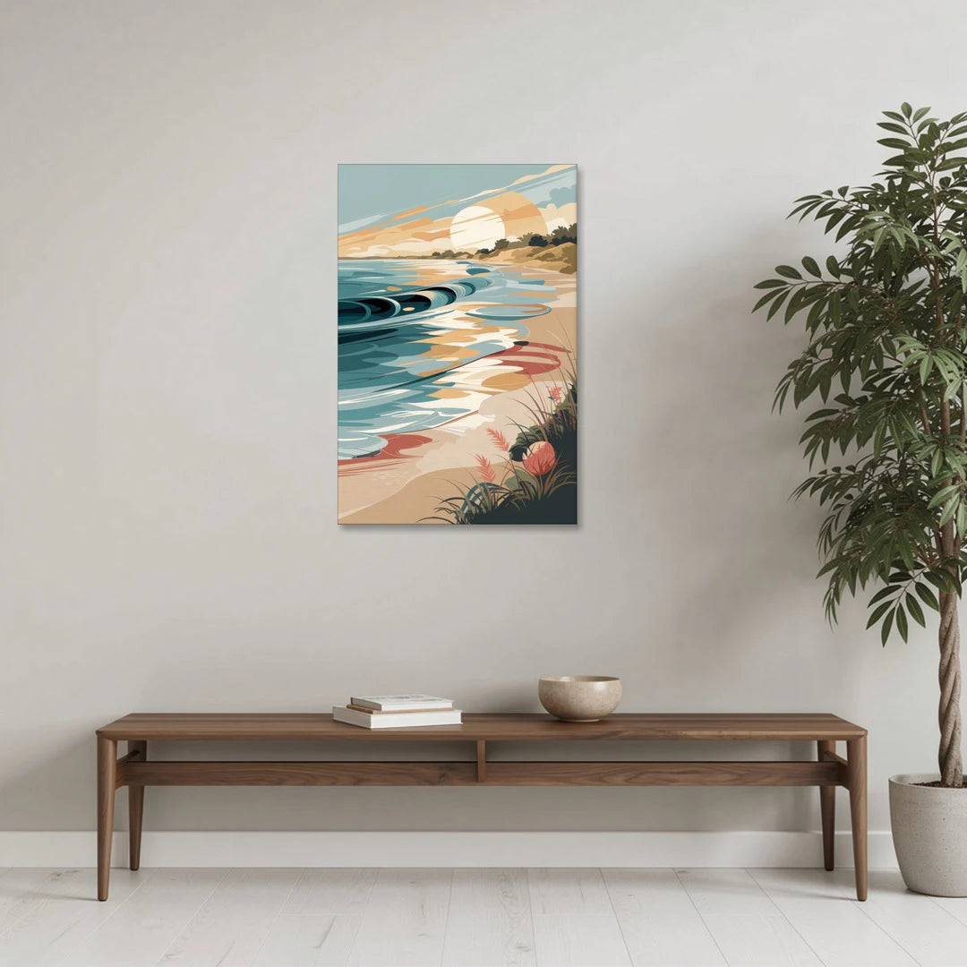 Fort Lauderdale Surf and Sand - Canvas Wall Art - Coffee Table - 24x36