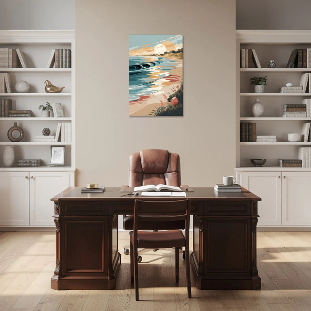 Fort Lauderdale Surf and Sand - Canvas Wall Art - Office - 24x36