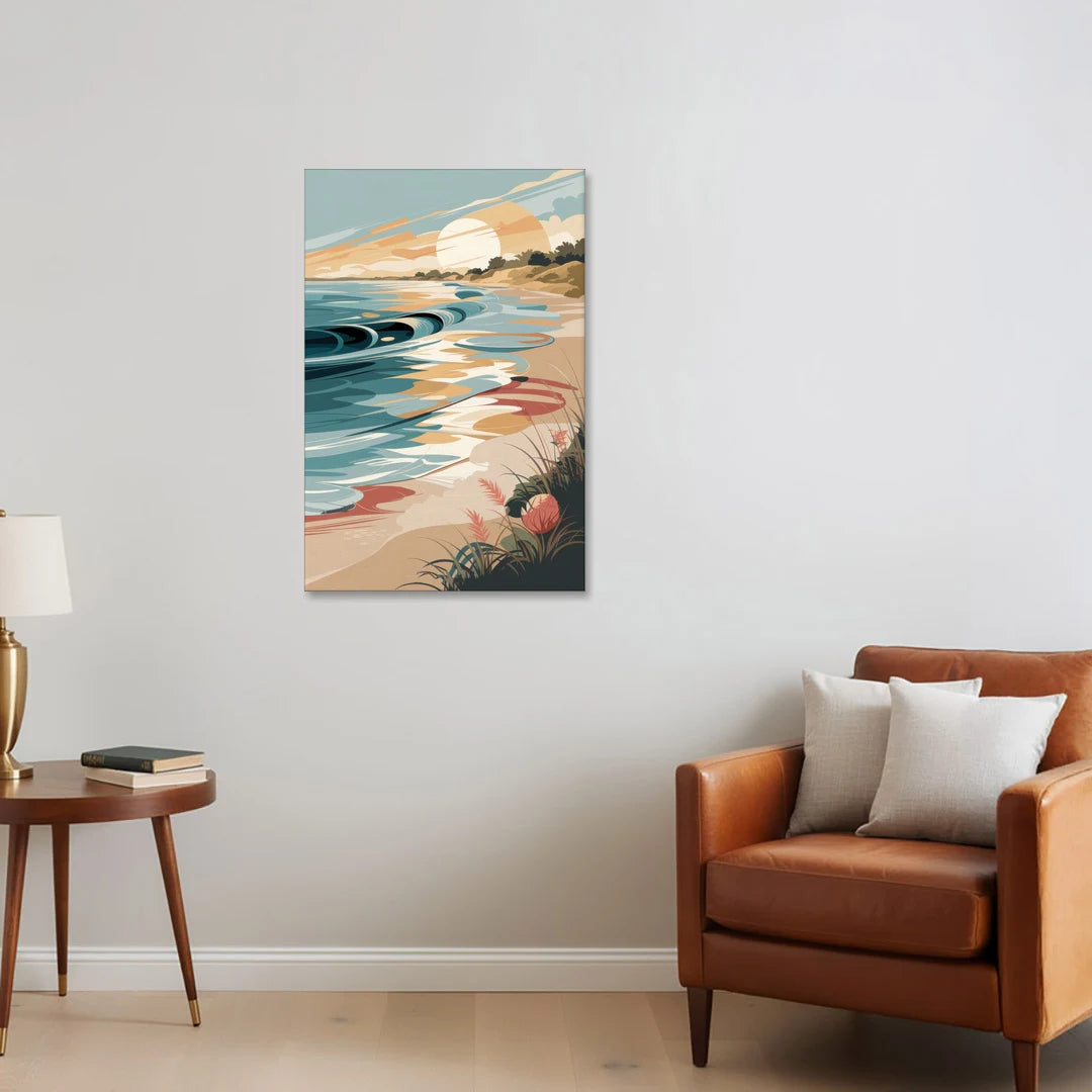 Fort Lauderdale Surf and Sand - Canvas Wall Art - Sofa - 24x36