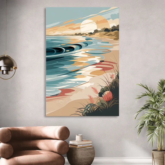 Fort Lauderdale Surf and Sand Living Room - Canvas Wall Art