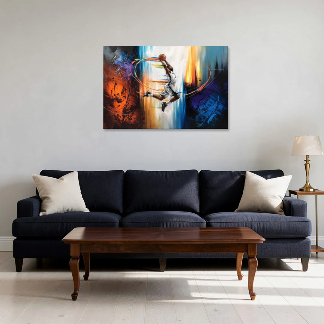 Fort Wayne Basketball Pride - Canvas Wall Art - Sofa - 36x24