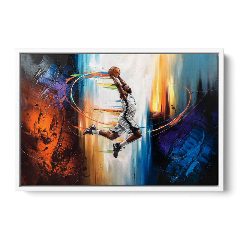 Fort Wayne Basketball Pride Front - White Canvas Wall Art