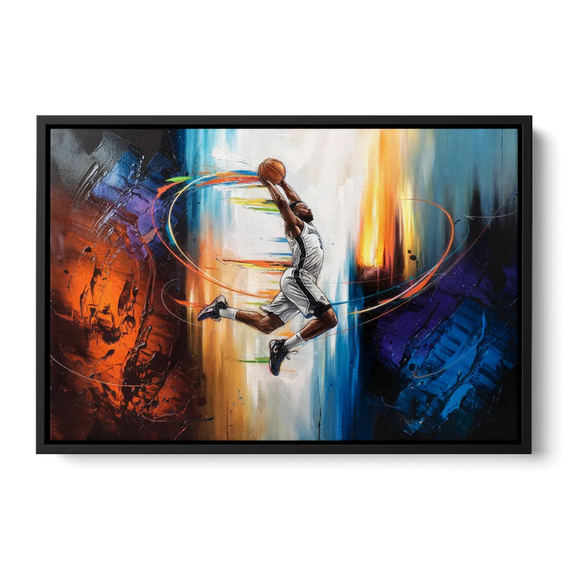 Fort Wayne Basketball Pride Front - Black Canvas Wall Art