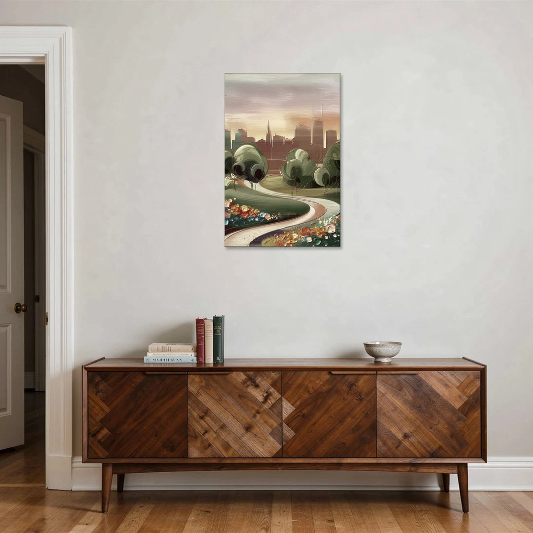 Fort Wayne Park Views - Canvas Wall Art - Coffee Table - 24x36