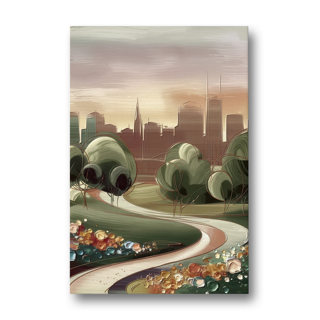 Fort Wayne Park Views - Canvas Wall Art - Front