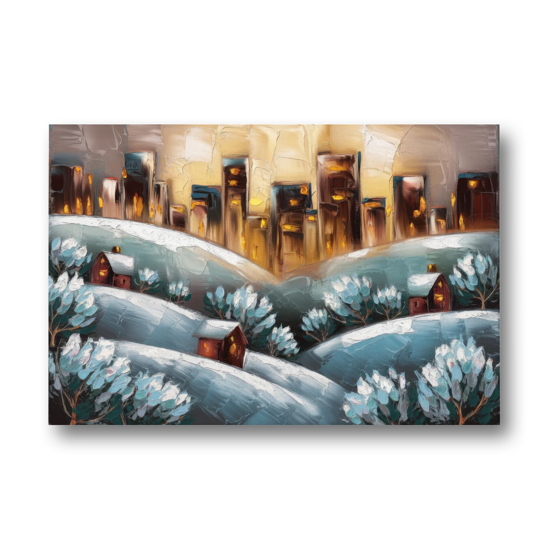 Fort Wayne Winter Wonderland - Canvas Wall Art - Front