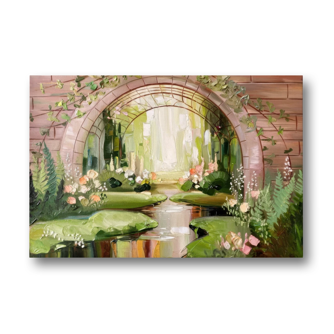Fort Worth Botanical Gardens View - Canvas Wall Art - Front