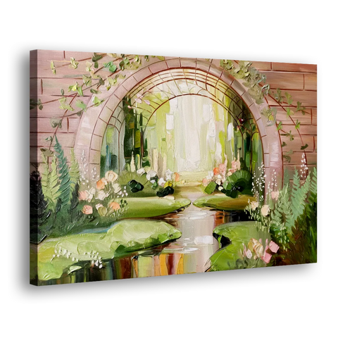 Fort Worth Botanical Gardens View - Canvas Wall Art