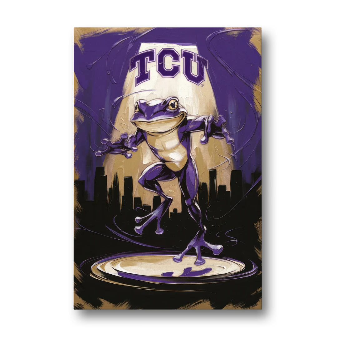 Fort Worth TCU Horned Frogs Pride - Canvas Wall Art - Front