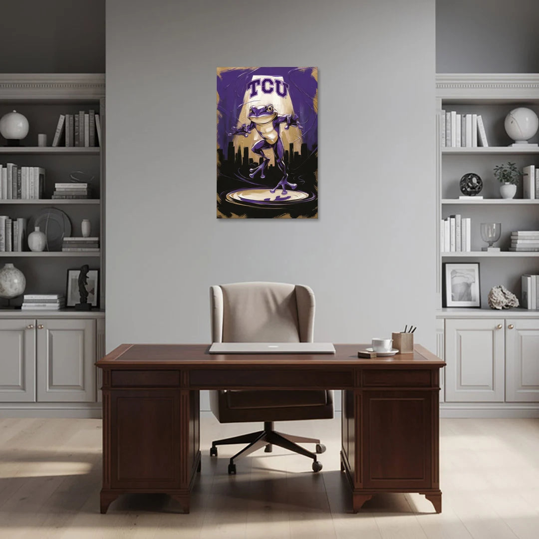 Fort Worth TCU Horned Frogs Pride - Canvas Wall Art - Office - 24x36