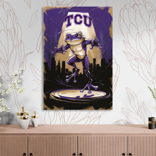 Fort Worth TCU Horned Frogs Pride Living Room - Canvas Wall Art