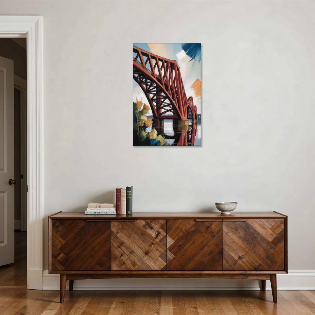 Forth Bridge Elegance - Canvas Wall Art - Coffee Table - 24x36