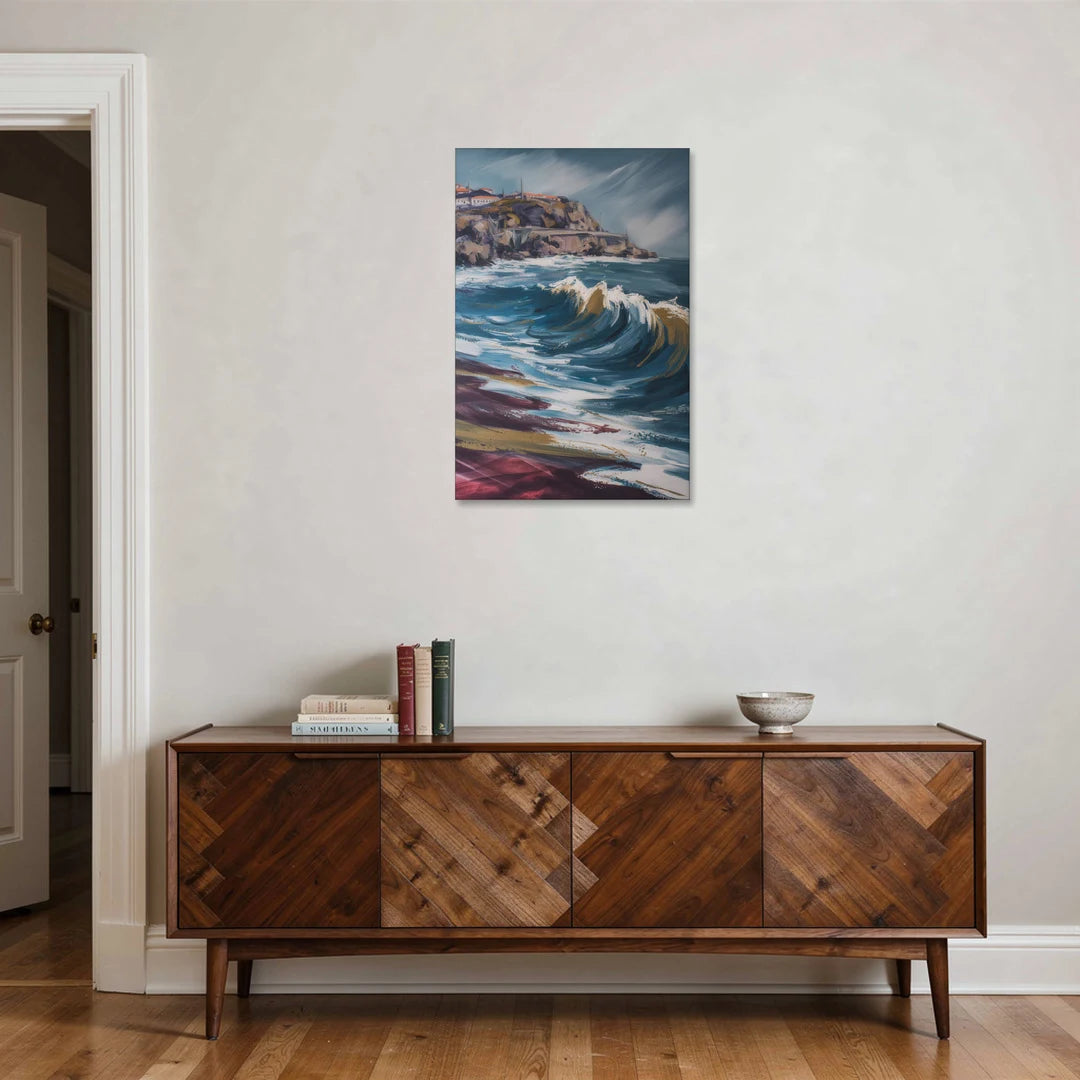 Foz do Douro Waves - Canvas Wall Art - Coffee Table - 24x36